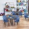 Kee Square Square Classroom Tables, 48 W, 48 L, 23-34 H, Wood, Metal, Gray TB4848GYAPBK - alternate 3